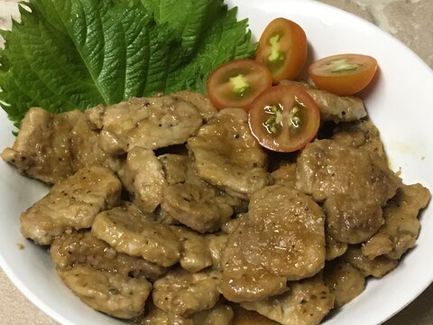 豚ひれ肉のにんにく照り焼き♪